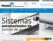 Tablet Screenshot of proarca.com.ve